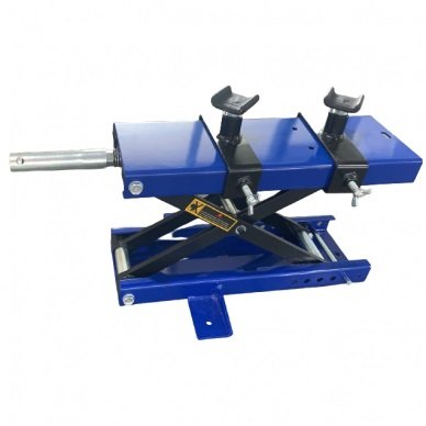 Mechaninis-keltuvas-motociklui-melynas