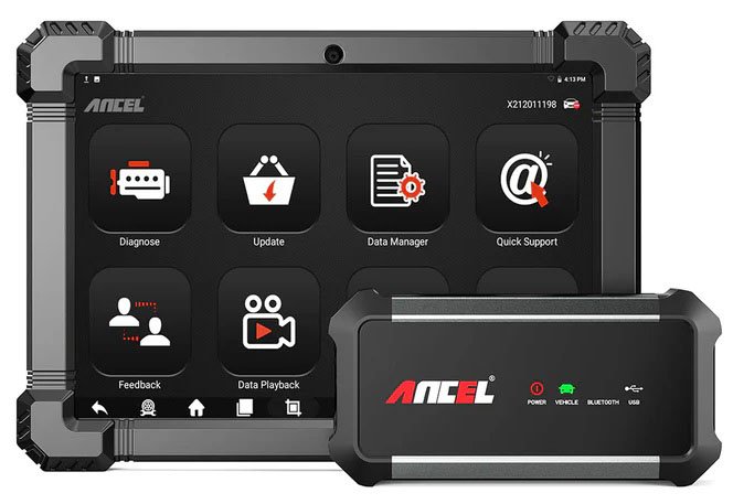 Sunkvezimiu-diagnostikos-iranga-Ancel-X7HD-priekis